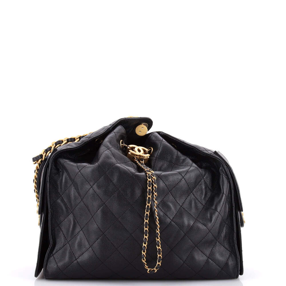 Chanel Medium 25 Hobo Bag Quilted Caviar